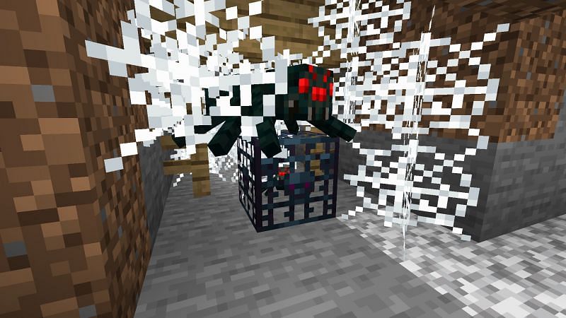 A cave spider spawner (Image via Minecraft)